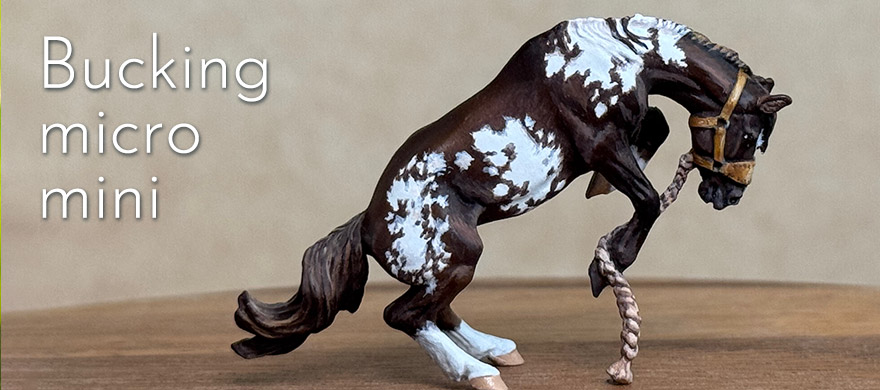 Bucking draft mare micro-mini